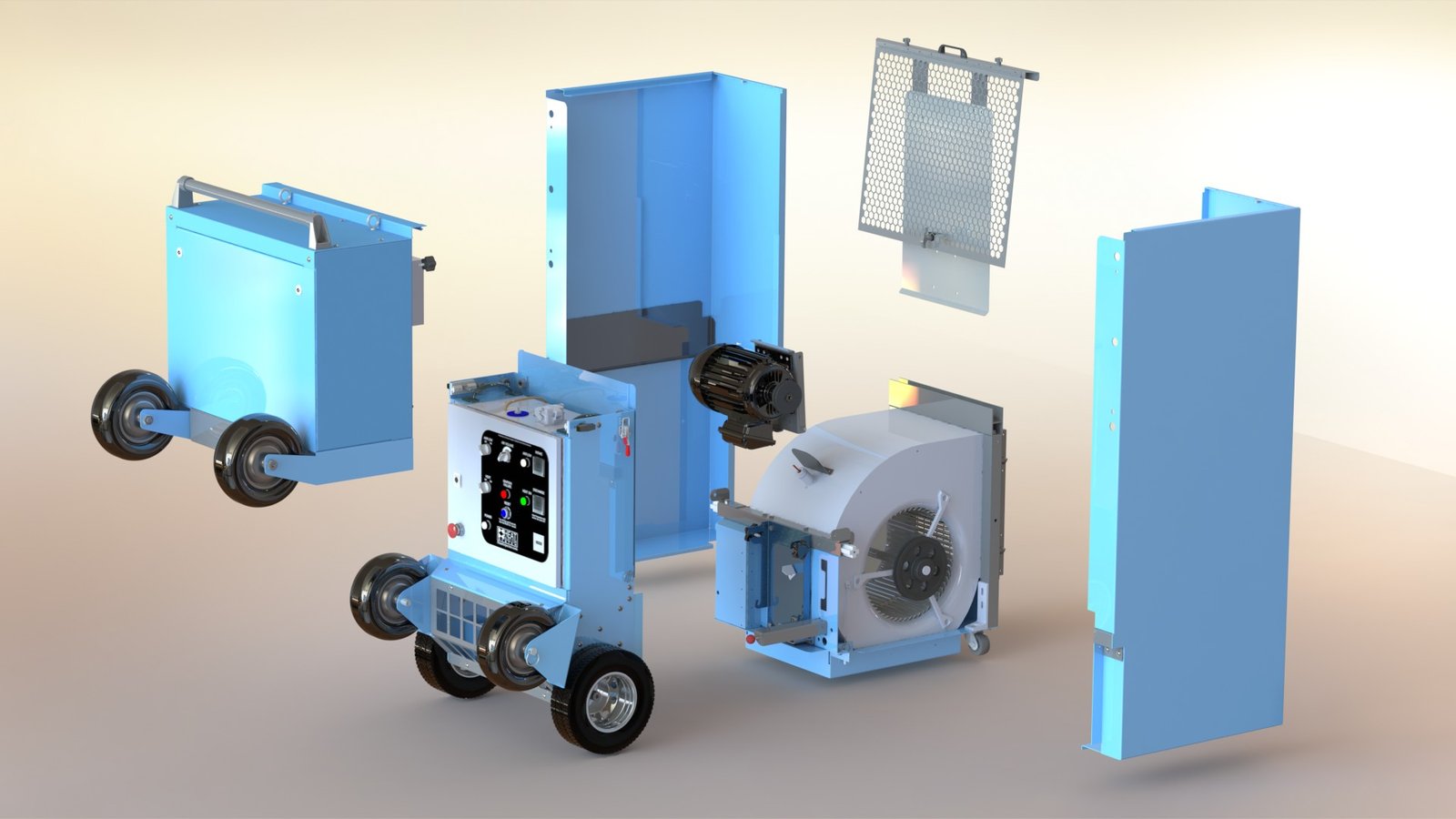 Modular Heat Injector exploded view
