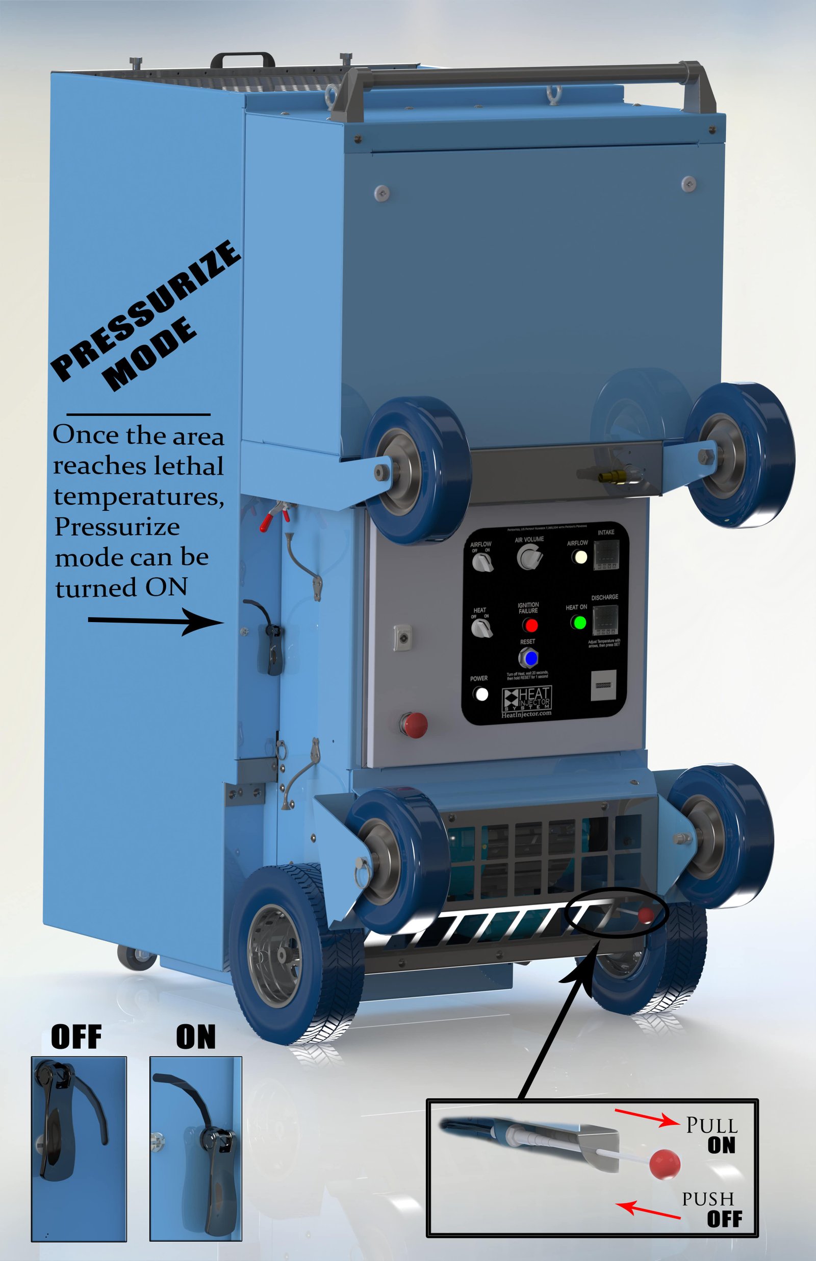 Heated make-up air concept diagram